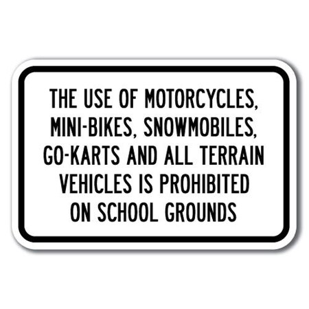 Signmission Safety Sign, 12 in Height, Aluminum, 18 in Length, School Safety - The Use A-1218 School Safety - The Use